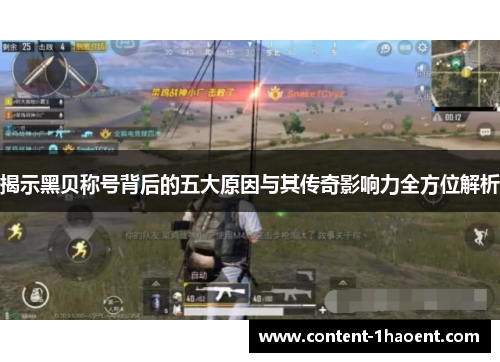 揭示黑贝称号背后的五大原因与其传奇影响力全方位解析